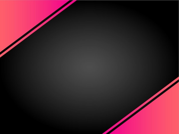 Black Color Background Design with Gradient Vector Illustration