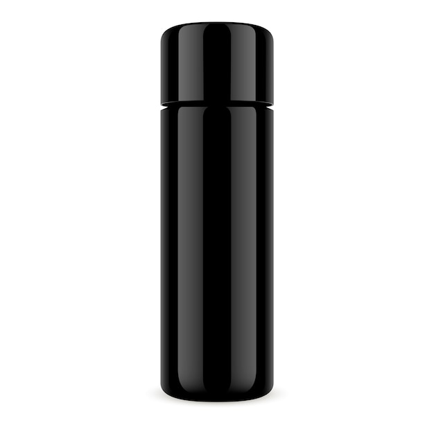 Black Cosmetic Bottle Dry Shampoo Jar 