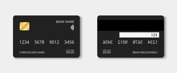 Vector black credit card vector mockup vector eps 10