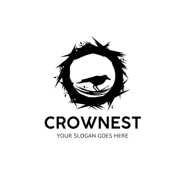 Black crow logo