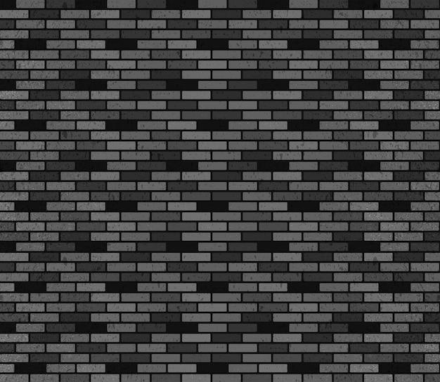 Black And Dark Gray Brick Wall Pattern Background