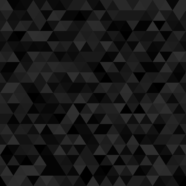Vector black dark triangular seamless texture