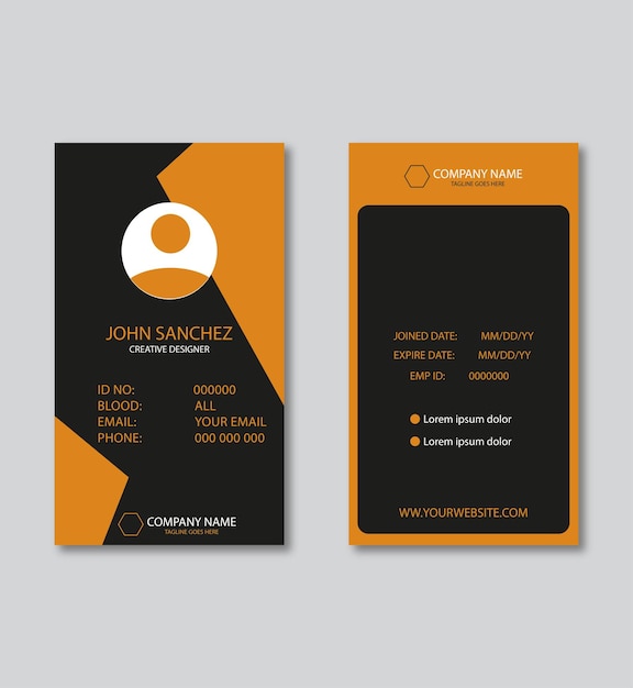 BLACK DESIGN ID CARD