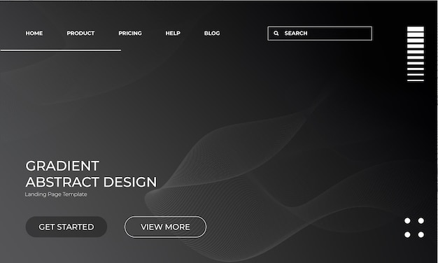 Black diagonal abstract vector gradient background for landing page