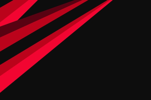 Vector black dop background with red stripe design
