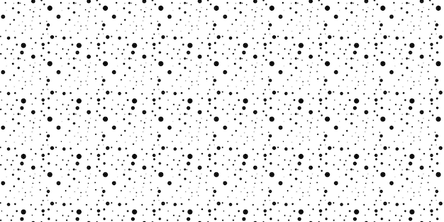 Vector black dot pattern design seamless endless