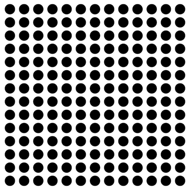 Vector black dots on white background