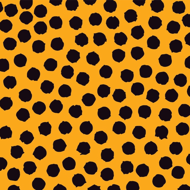 Black dots with yellow background