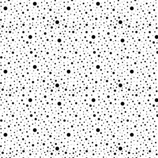 Vector black dots