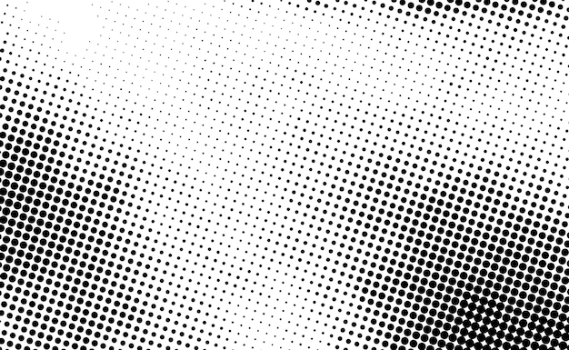 白い背景の黒い点紋テクスチャー 現代のベクトルアート 古い紙の効果とコミックテクスチャー