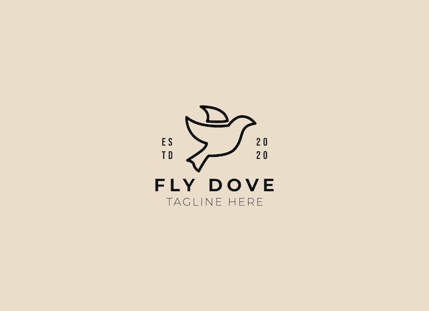 black dove icon peace symbol flying pigeon with branch icon vector graphic eps 10