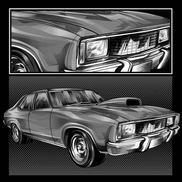 black drag race illustration isolated in black background for poster tshirt graphic design busin