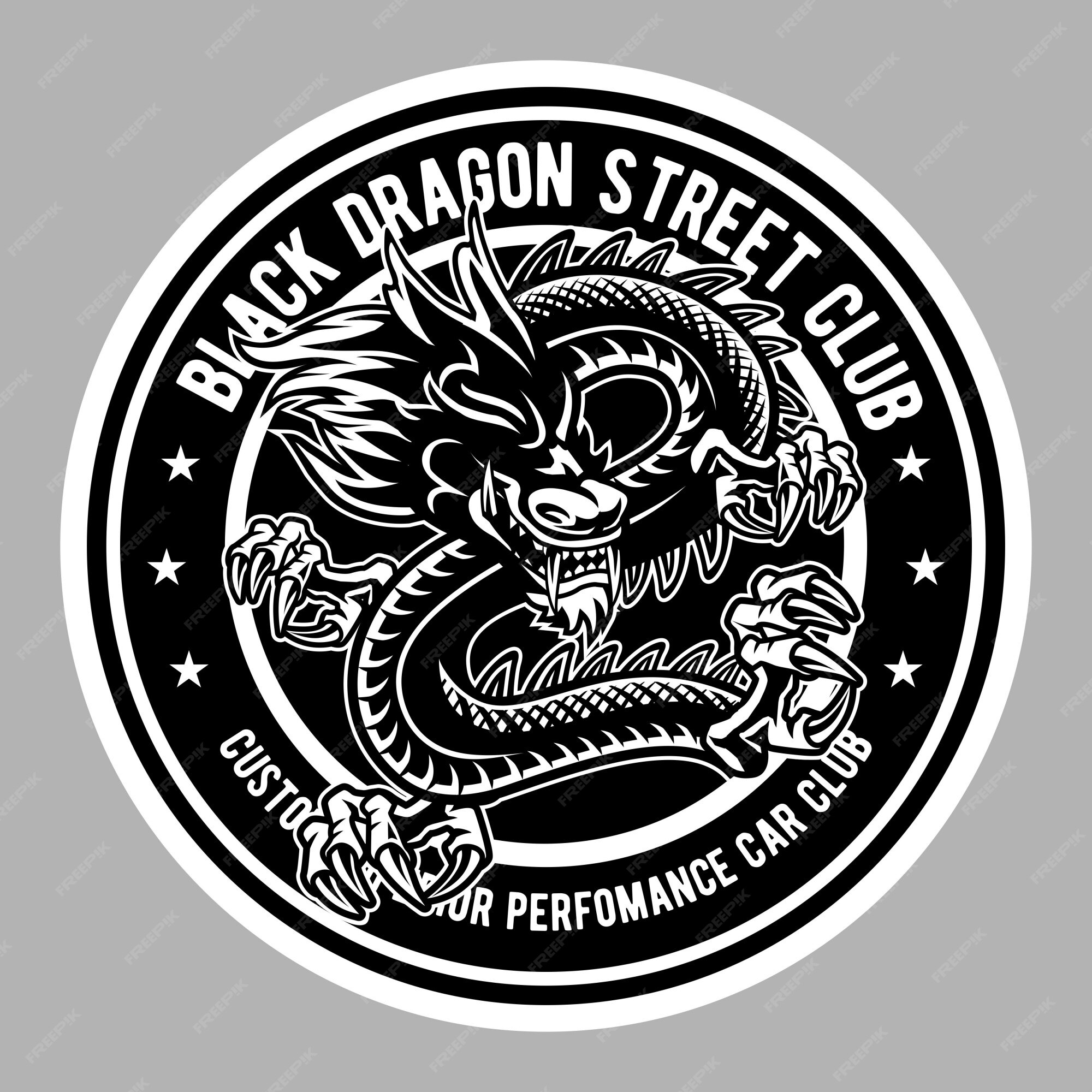 Mighty Black Dragon Clan Badge - Roblox