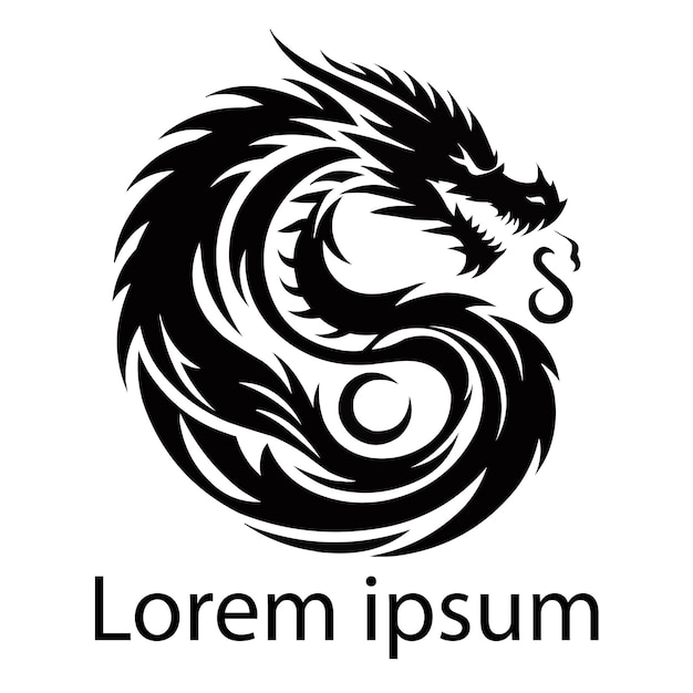 black dragon logo for your company