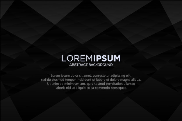 Black elegant website background with copy space