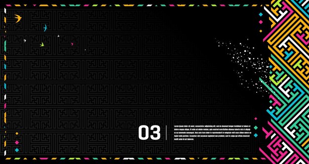 Black festive color background composition vector