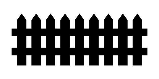 Vettore vettore di progettazione della barriera piatta nera