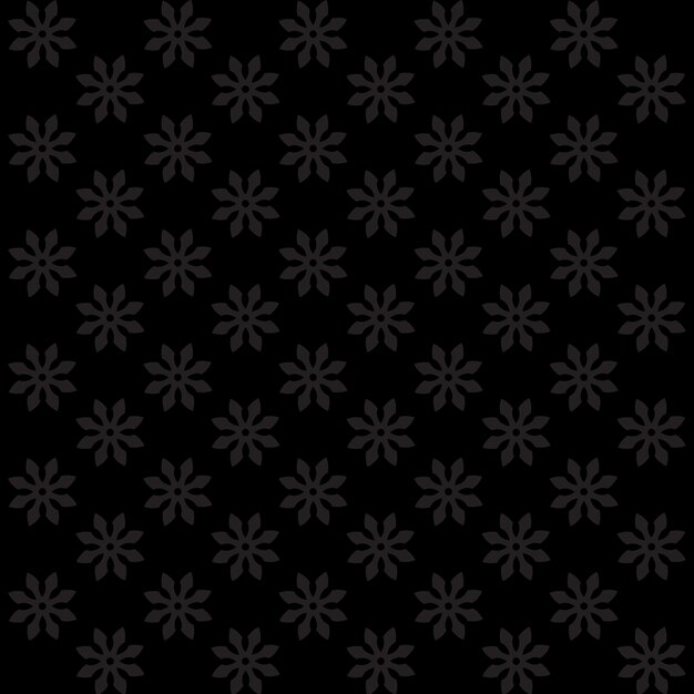 Vector black flower pattern design