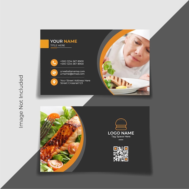 Black Food Business Card