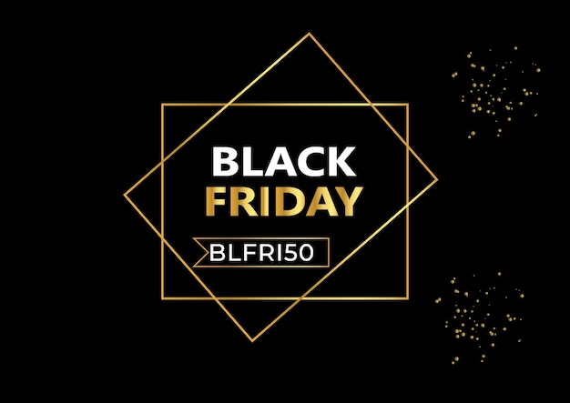 ベクトル black friday 04 ゴールドグラデーション