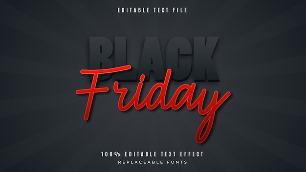 Black Friday 3d Text Effect