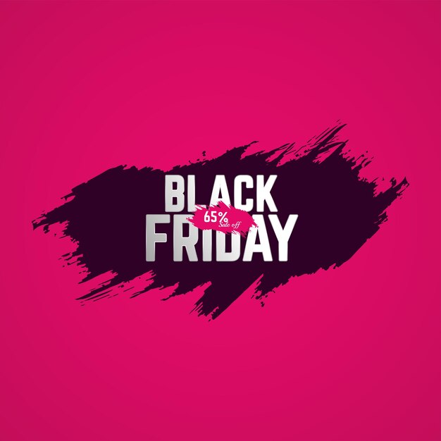 Black Friday 65 procent uitverkoop concept voor promotie korting vector illustratie sjablonen