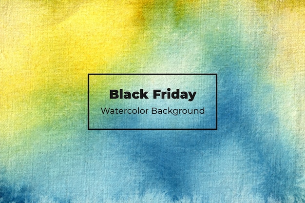 Black friday aquarel achtergrond