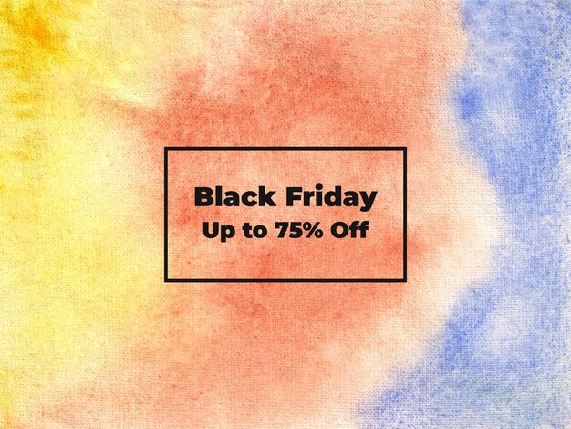 Black friday aquarel achtergrond