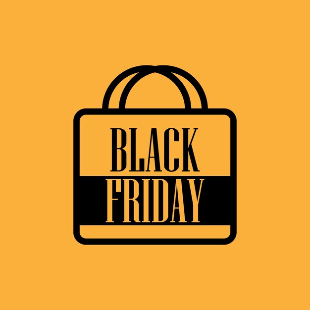 Black friday bag banner design