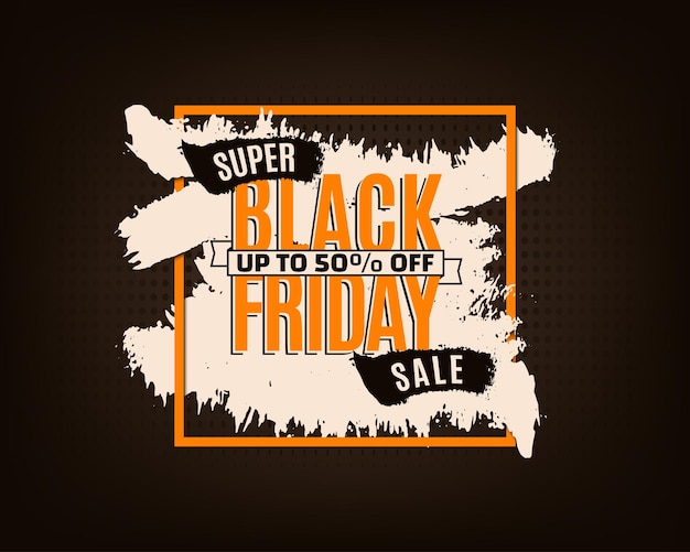 Black friday banner or background for promotion template for black friday sale vector