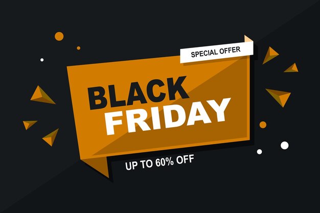 Black friday banner background