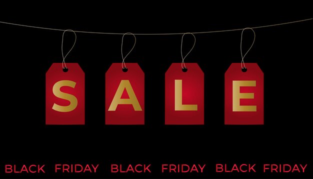 Banner del black friday design di vendita del black friday