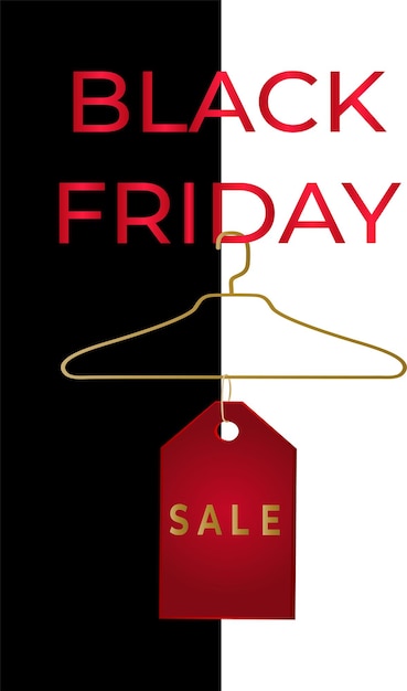 Banner del black friday design di vendita del black friday