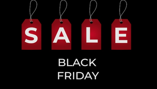 Black Friday-banner Black Friday-verkoopontwerp