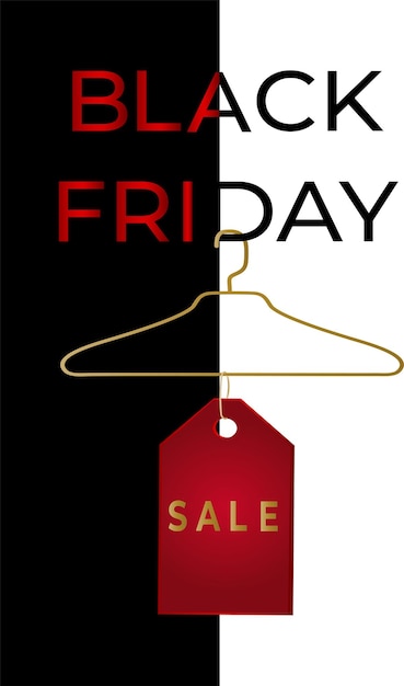 Black Friday-banner Black Friday-verkoopontwerp