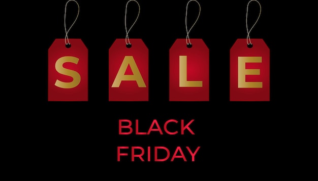 Black Friday-banner Black Friday-verkoopontwerp