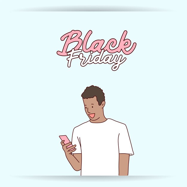 Vector black friday banner concept