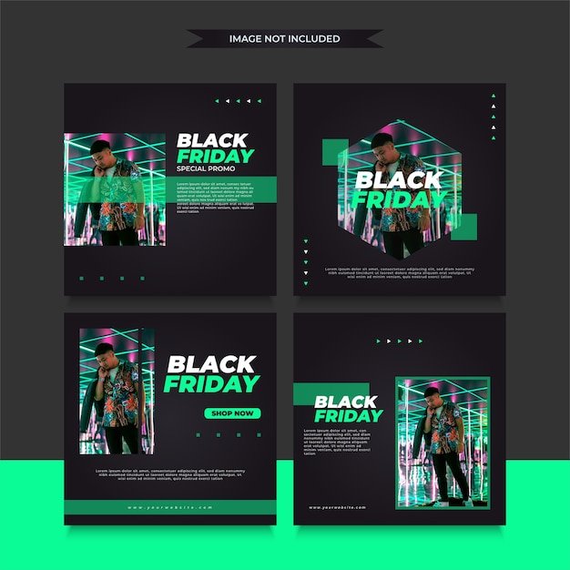 Vector black friday banner concept