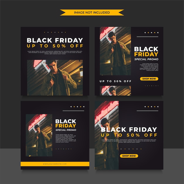 Concetto di banner del black friday