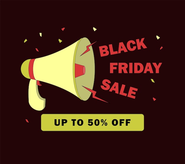 BLACK FRIDAY BANNER ILLUSTRATIE ICOON