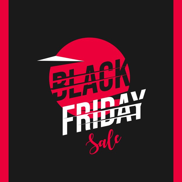 Black friday banner illustration