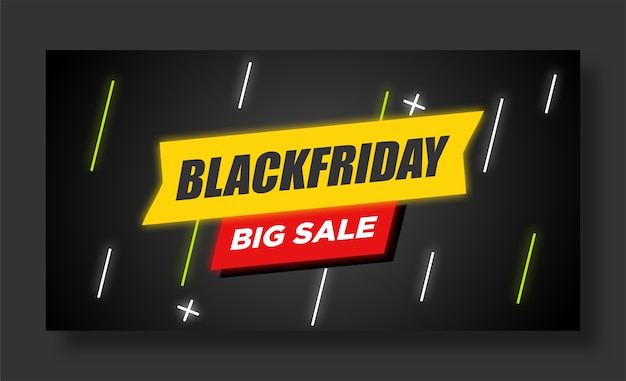 Banner del black friday instagram e social media post design