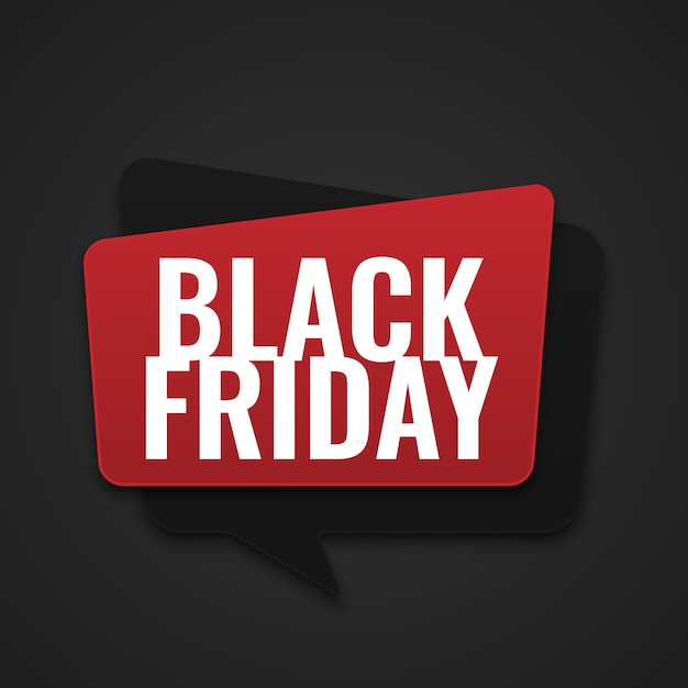 Etichetta banner black friday