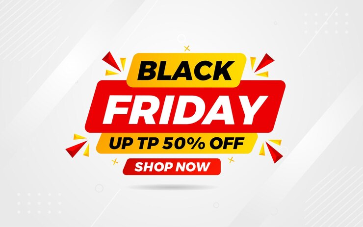 Vector black friday banner special discount offer design product discount festival banner design