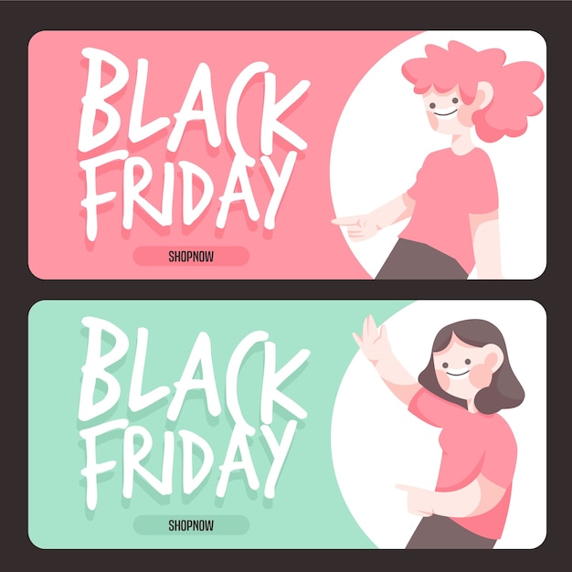 Vector black friday banner super sale discount