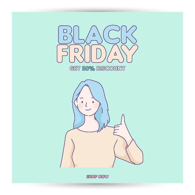 Vector black friday banner super sale discount