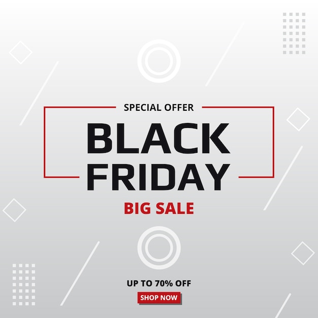 Vector black friday, banner template