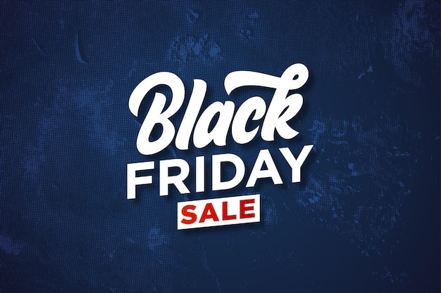 Black friday banner with grunge texture background