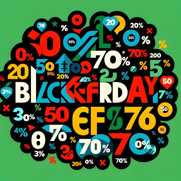 Vector black friday banner with shop bags and sales