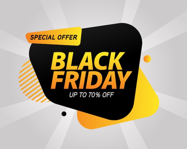 Vector black friday-banner